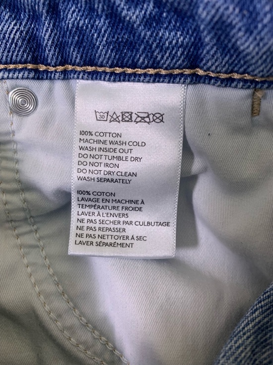 Wrangler For Urban Outfitters Blue Jean Shorts HI Bells Hi-Rise Size 27 - Picture 8 of 8